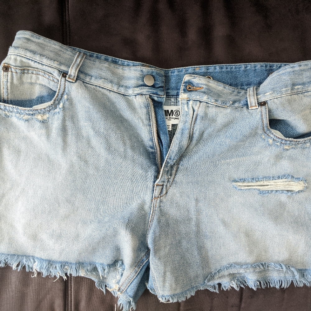 Light denim Jean shorts size 38 from MM6